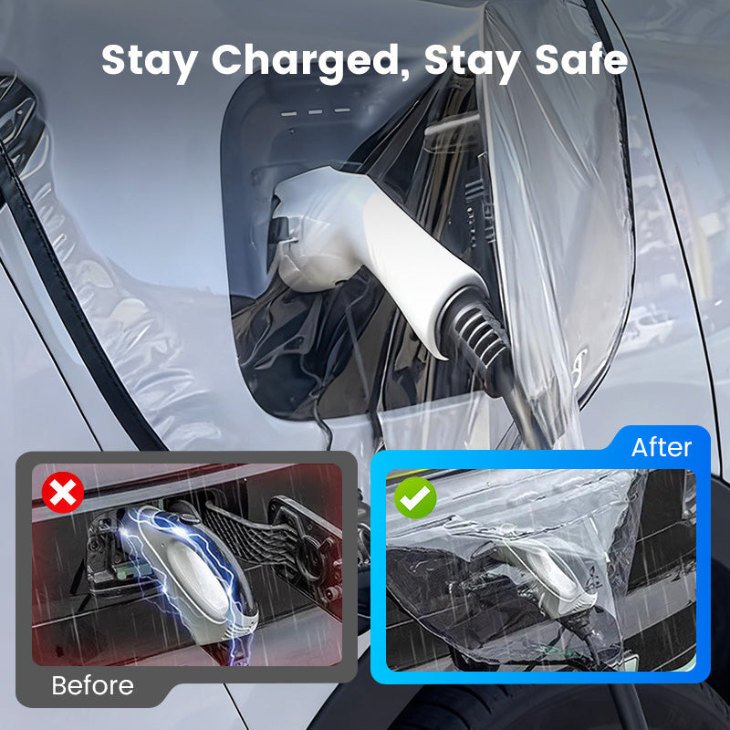 🚗⚡🔥-50% ! Cache de port de charge magnétique étanche pour véhicule électrique, protection efficace💧