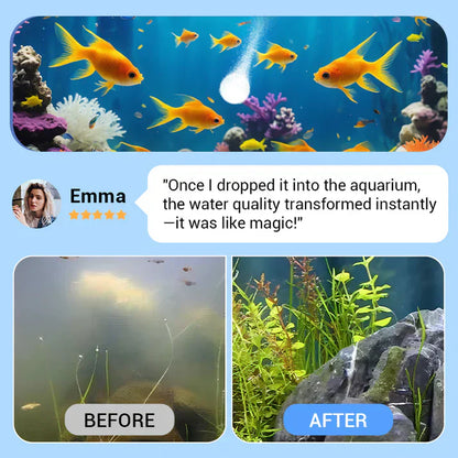 ♻️Comprimé puissant de purification de l'eau d'aquarium💧