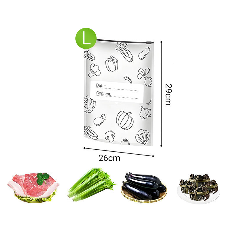 🥢Sac de Conservation en Aluminium Reutilisable et Fermable🌍Parfait pour Stocker et Protéger Vos Aliments!