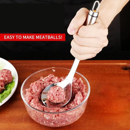 Cuillère à boulettes de viande – en acier inoxydable 🥩🍡