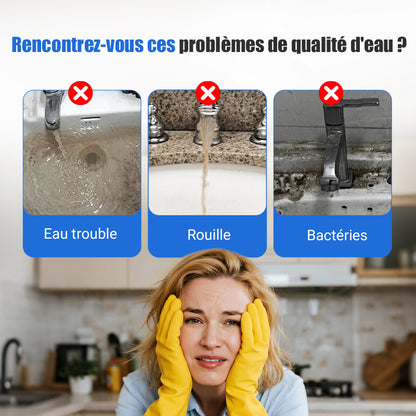 📢💧Filtre de Robinet Amélioré et en Coton PP – Améliorez la Qualité de Votre Eau du Robinet