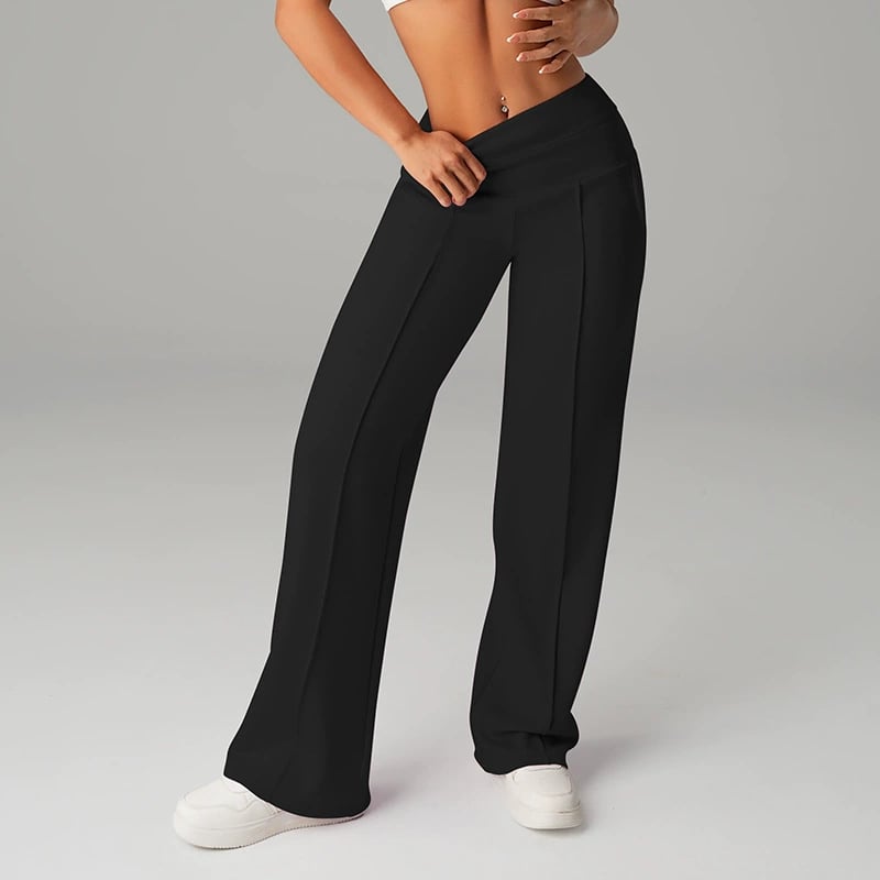 ⏰ 50% de réduction ! 💫 Pantalon droit ample uni pour femme – Confort & Élégance quotidienne ❄️👖