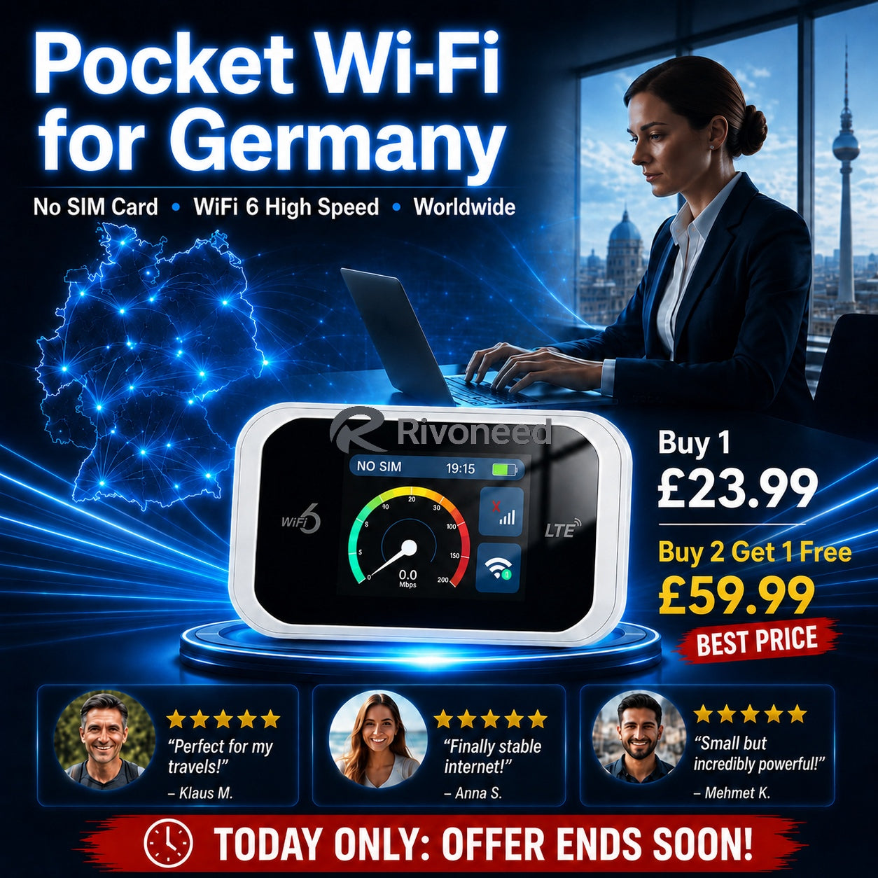 📶 Point d'accès mobile avec couverture Wi‑Fi complète
