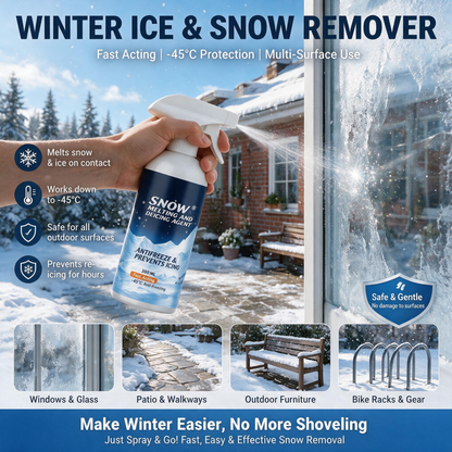 🧊 Produit hautement efficace pour faire fondre la neige et la glace ; adapté au déneigement de grandes surfaces et au dégivrage des véhicules.