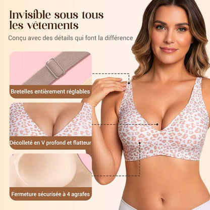 🎉Soldes du Nouvel An - 50 % de réduction💖Soutiens-gorge sans armatures confortables pour femmes, Soutiens-gorge Deep V pour tous les jours