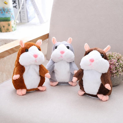Peluche hamster parlante – répète tout ce que vous dites, remue la tête automatiquement ; un divertissement hilarant pour les enfants comme pour les adultes
