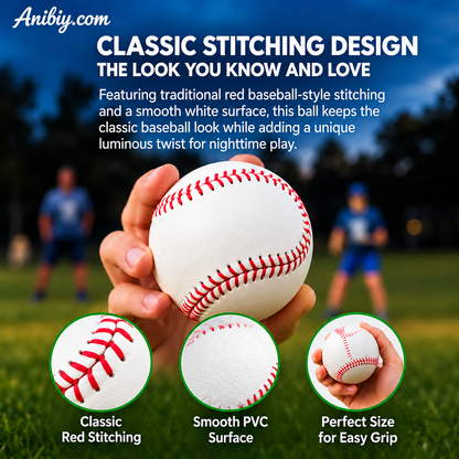 Glow-in-the-Dark Baseball &amp; Softball – Light Up Your Game, Day or Night!