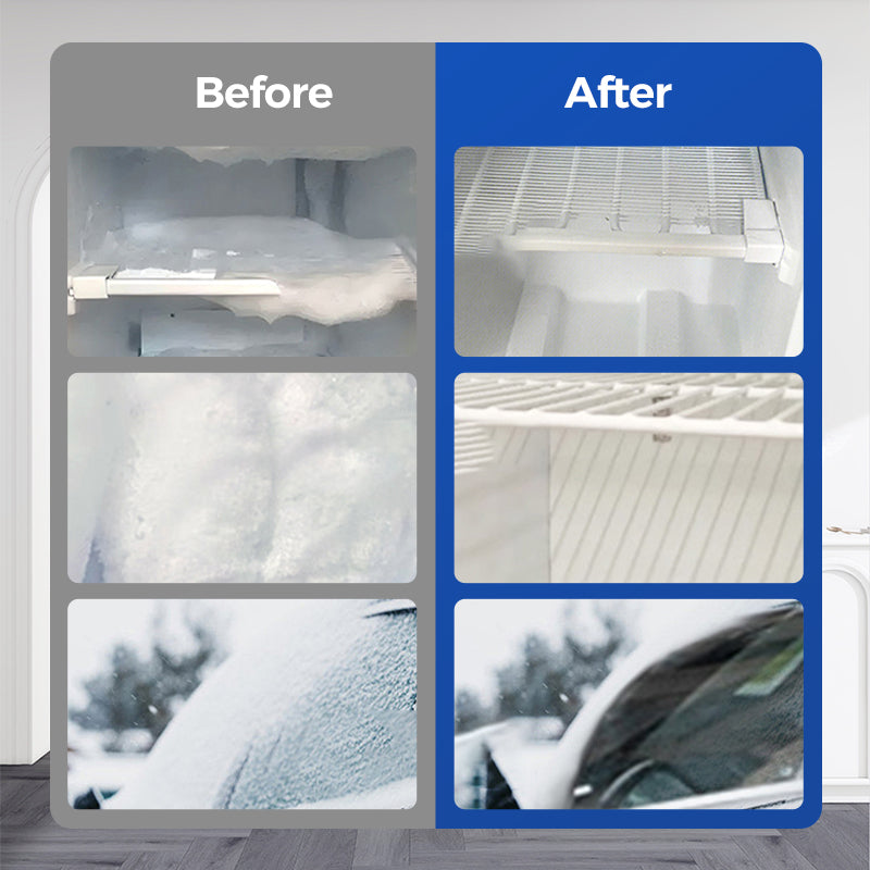 Spray dégivrant pour réfrigérateur et congélateur - Élimination rapide de la glace grâce à une formule écologique pour un nettoyage sans effort 🌿❄️