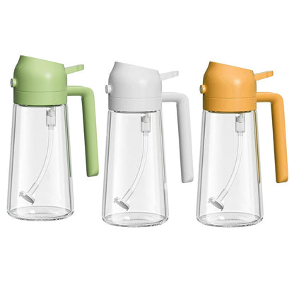 📢📢50% DE RÉDUCTION !! ⏰ Pulvérisateur Huile 2-en-1 Verre – 600 ml – Large Ouverture & Anti-Goutte for Cuisine