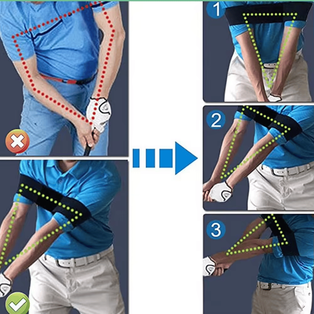 🏌️ Ensemble Correcteur de Poignet & Bandeau de Bras pour Entraînement au Golf – À Moitié Prix ! ⛳️✨ 💪 Améliorez Votre Swing & Précision Facilement !