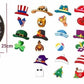 ⏰ Enseigne de Bienvenue Interchangeable avec Vache Highland Avec aimants saisonniers, chapeaux amovibles et accessoires