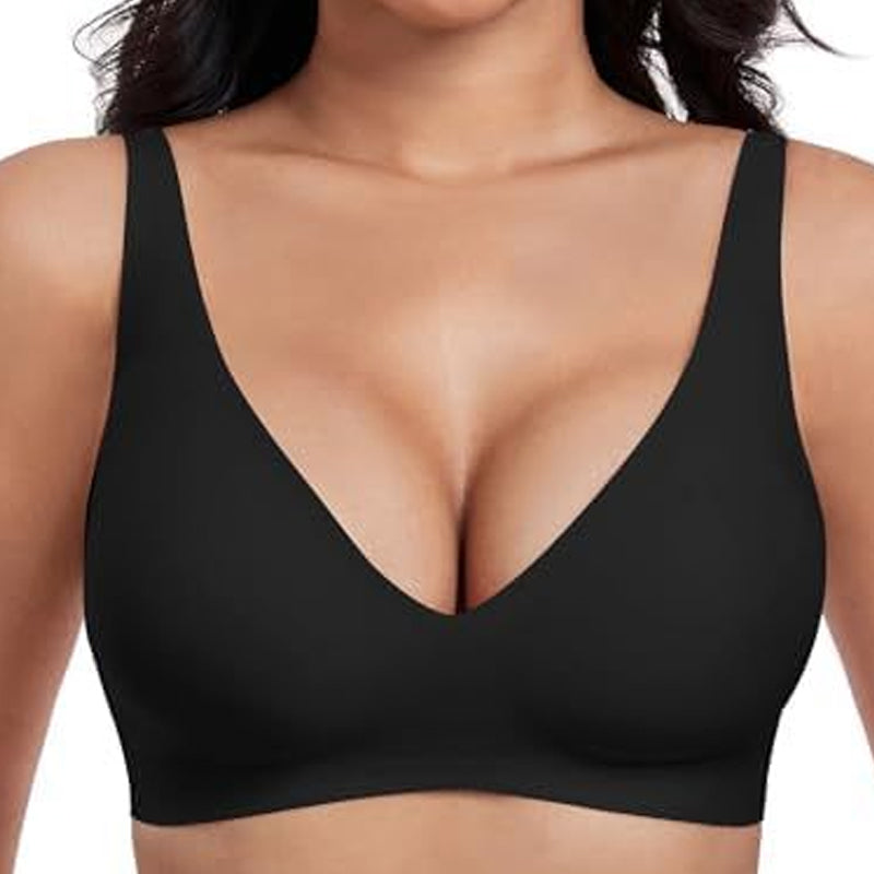 🎉Soldes du Nouvel An - 50 % de réduction💖Soutiens-gorge sans armatures confortables pour femmes, Soutiens-gorge Deep V pour tous les jours