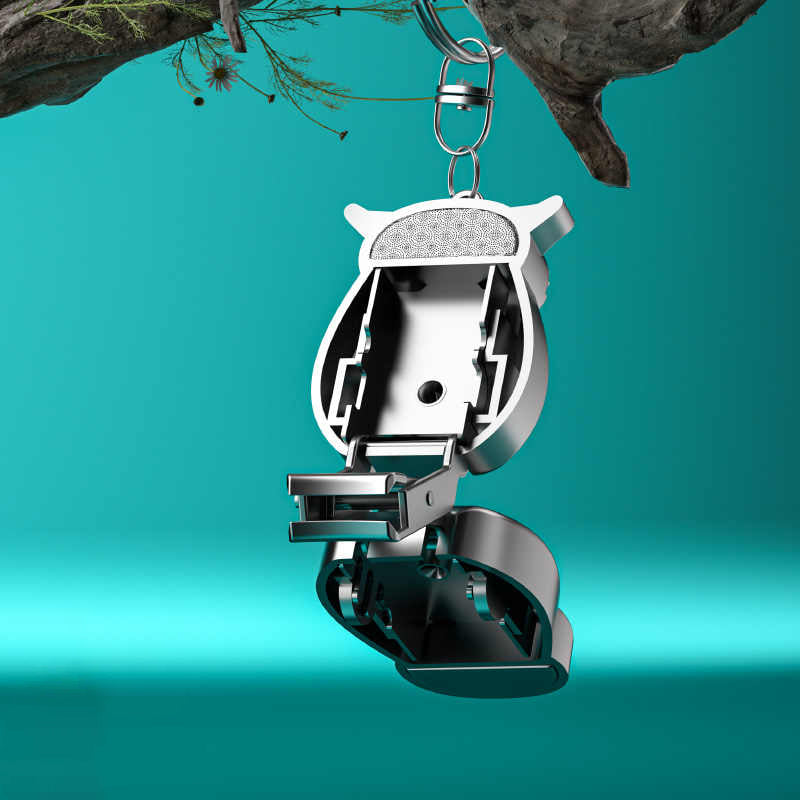 💥Mini coupe-ongles pliable en acier inoxydable en forme de chouette