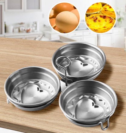 🍳Cuiseur à œufs multifonction en acier inoxydable – pour cuire et pocher vos œufs au quotidien