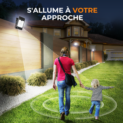 Lampe Solaire à Clip Extérieur avec Détecteur de Mouvement