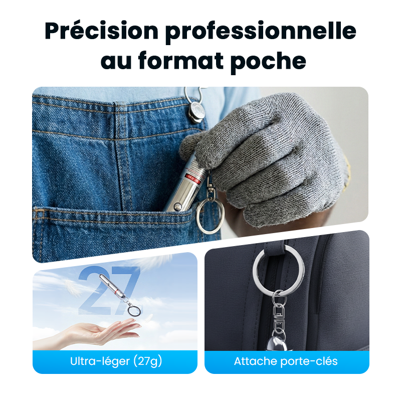 Stylo laser portable à positionnement multi-modes