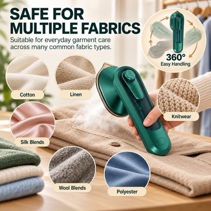 Micro fer à repasser – Défroissage rapide, portable, sans surchauffe