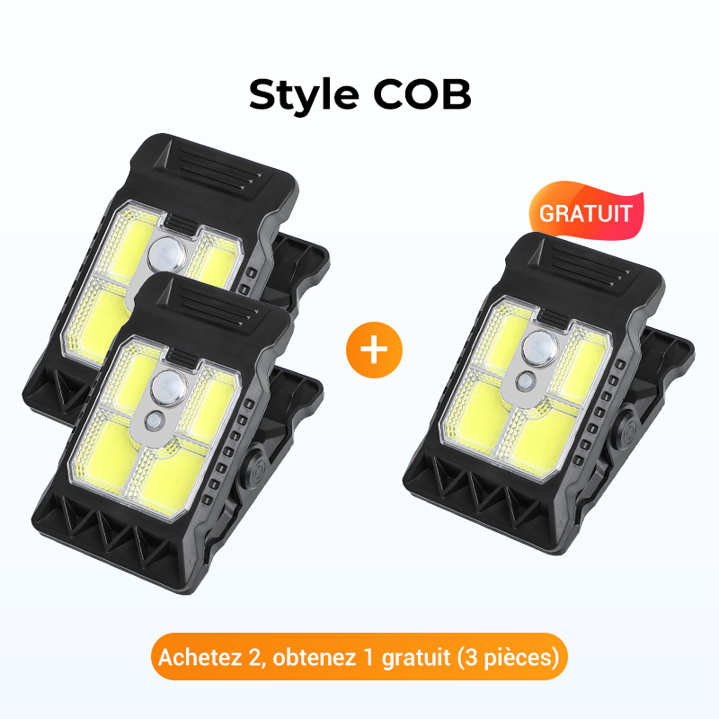 Lampe Solaire à Clip Extérieur avec Détecteur de Mouvement
