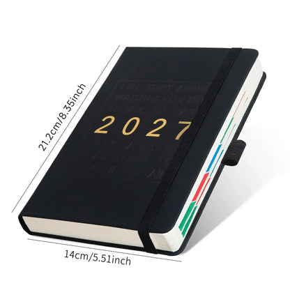 📅 PROMO FLASH : 50% DE RÉDUCTION ! 📓 Carnet-Calendrier 2027 – A5 – Une Page par Jour & Dates Imprimées for Notes Quotidiennes & Organisation ✨