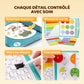 🏆VENTE DU DERNIER JOUR 50 % DE RÉDUCTION💖Puzzle de livre de fractions magnétiques pour enfants