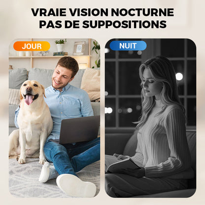 🤩🌹🌹Caméra de surveillance haute définition sans fil avec vision nocturne