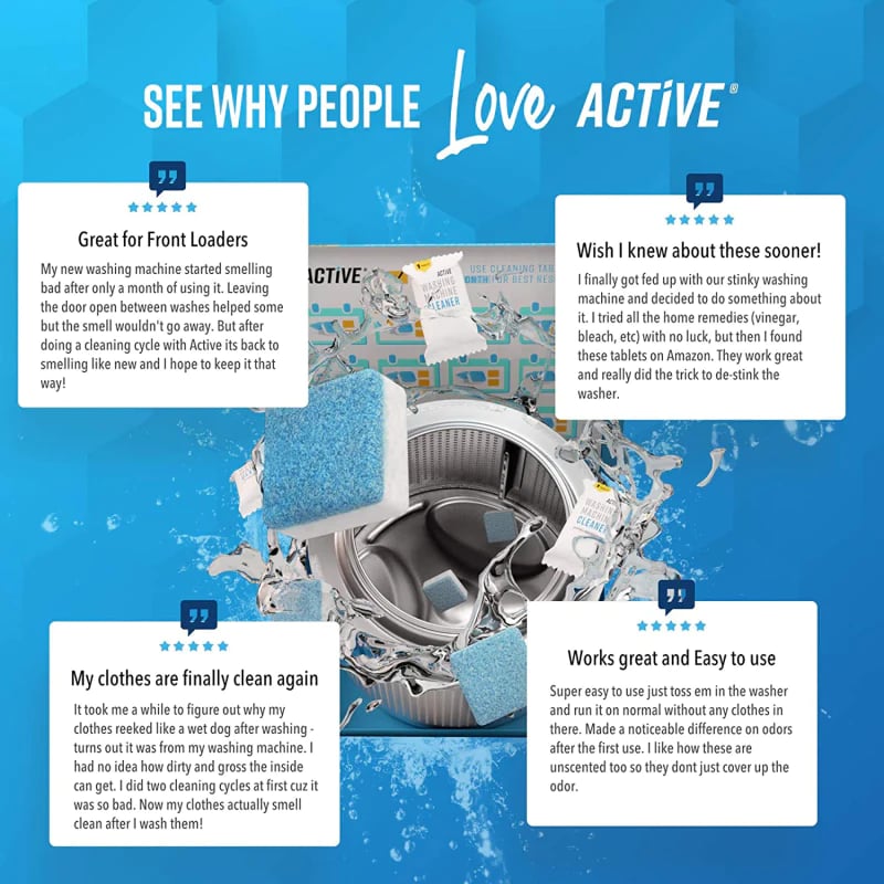📢 Achetez 5, obtenez 5 GRATUITS ⏰ Tablettes de Nettoyage pour Lave-Linge – Éliminent les résidus, désinfectent à 99 % & compatibles hublot/frontal ! 🌀🧼