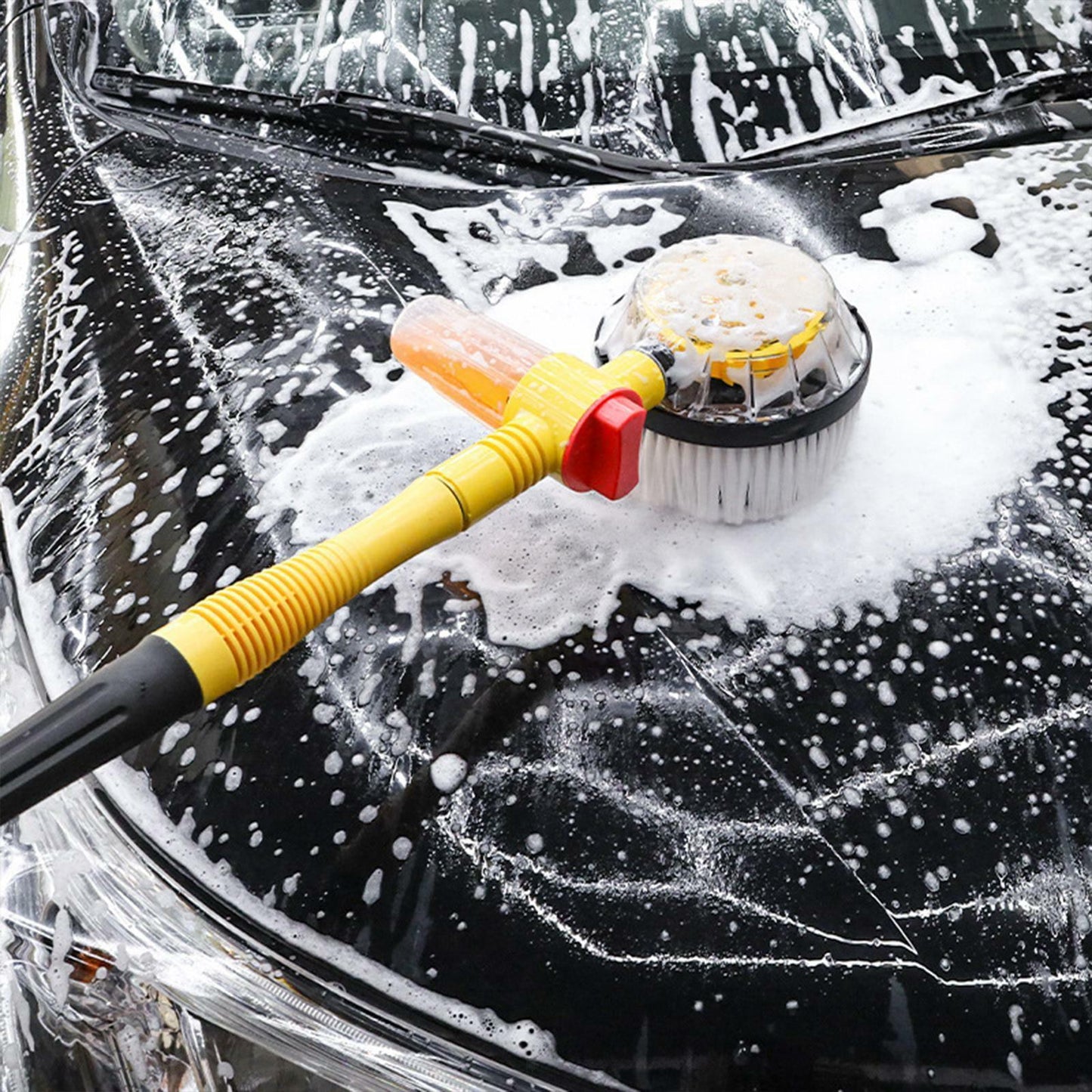 🚗 50% DE RÉDUCTION! ✨ Vadrouille Pivotante 360° pour Voiture - Tête Microfibre Lavable avec Manche Télescopique pour un Nettoyage sans Rayures ✨🧽