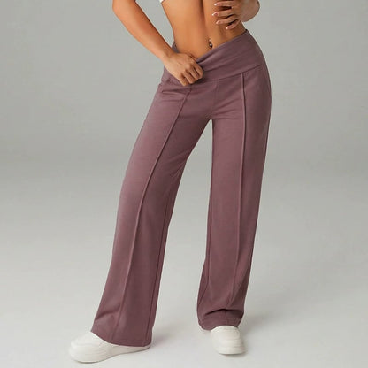 ⏰ 50% de réduction ! 💫 Pantalon droit ample uni pour femme – Confort & Élégance quotidienne ❄️👖