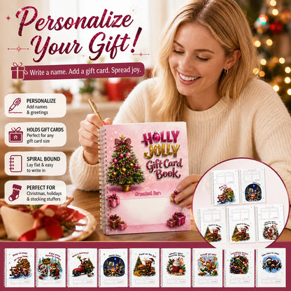 🔥🎁50 % DE RÉDUCTION !!! - Prêt pour Noël ! 🎅 Carnet de cartes-cadeaux de Noël - 👍 Carnet de cartes-cadeaux de Noël à reliure spirale à faire soi-même