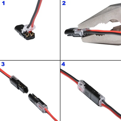 🏆Connecteur enfichable à double fil avec boucle de verrouillage