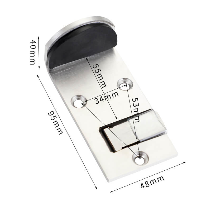 Butée de porte en acier inoxydable – Installation facile