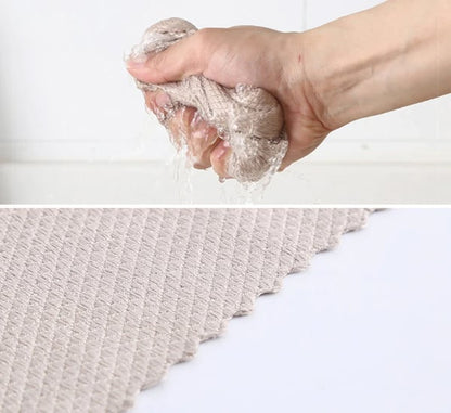 💥Tampon à récurer de nettoyage de style écailles de poisson - réutilisable