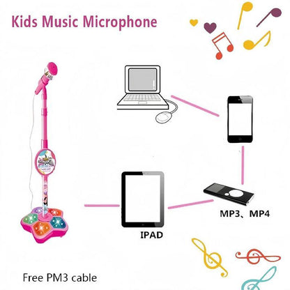 🎄🎉 Offre spéciale Noël : 50 % de réduction ✨ Microphone karaoké pour enfants avec lecteur de musique lumineux — Le cadeau idéal pour vos petits