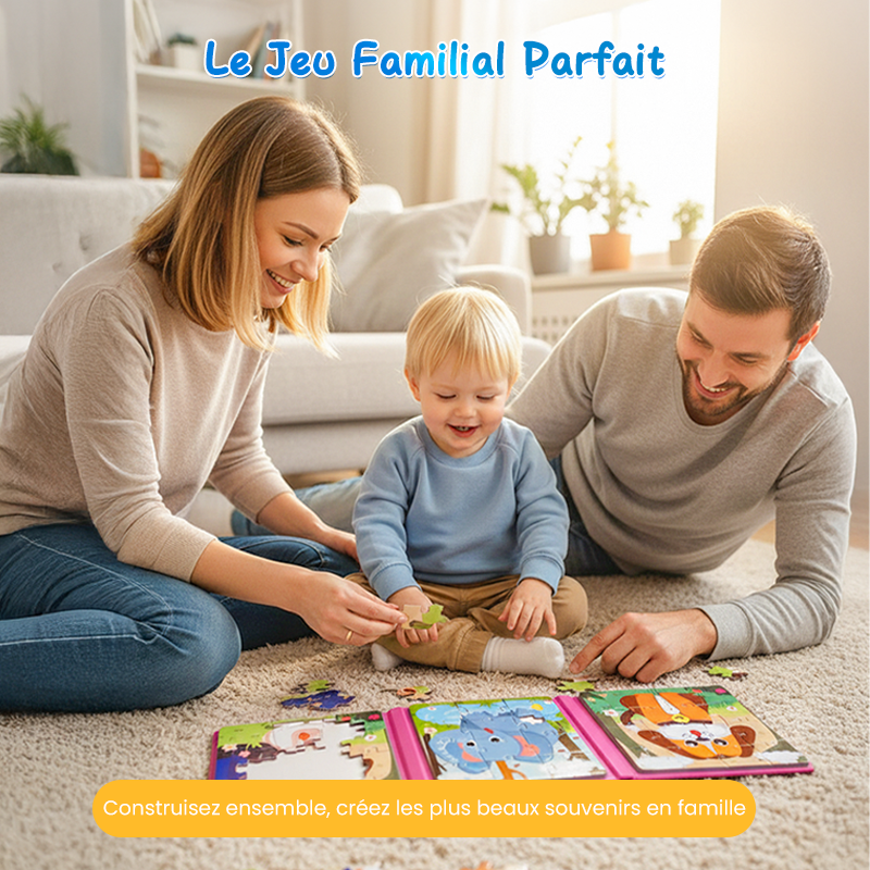 🎁 Cadeaux Priviléges de Noël🎄Livre de construction magnétique pour enfants