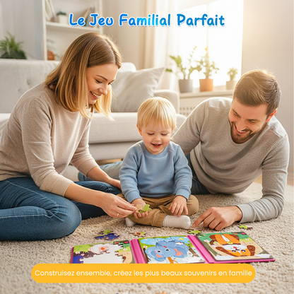 🎁 Cadeaux Priviléges de Noël🎄Livre de construction magnétique pour enfants