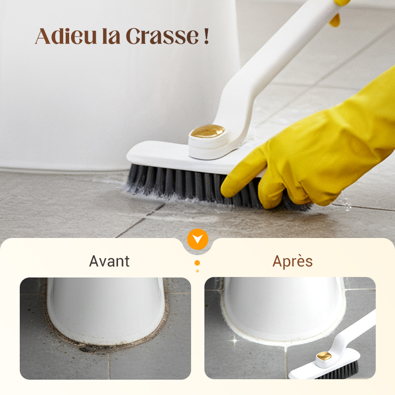 🎁VENTE DU DERNIER JOUR - 50 % DE RÉDUCTION🎁Brosse de nettoyage de crevasses rotative multifonction 3 en 1