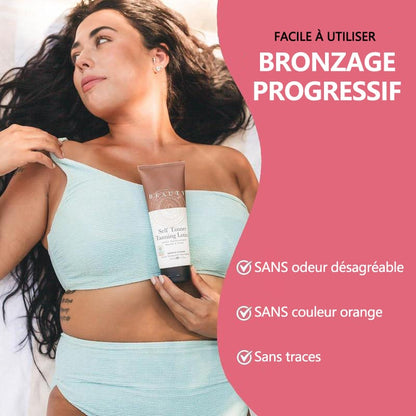 🔥Lotion autobronzante pour le corps - le meilleur bronzant progressif et naturel pour un bronzage impeccable et hydratant, pour une peau saine et éclatante