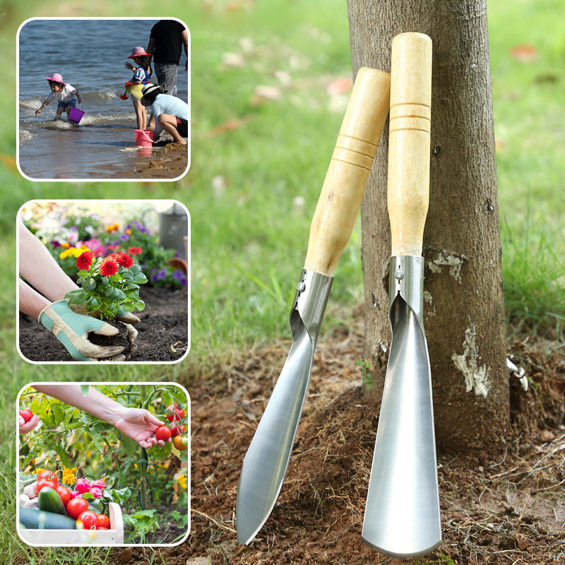 Outils de jardinage – Pelle à désherber, Transplantoir et Râteau