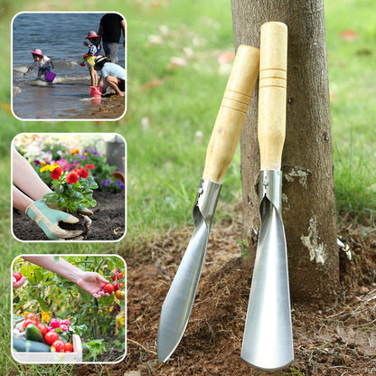 Outils de jardinage – Pelle à désherber, Transplantoir et Râteau