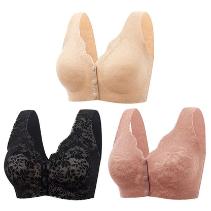 Achetez 2 Obtenez 1 Gratuit💗Soutien-gorge à boutons en dentelle pour femmes