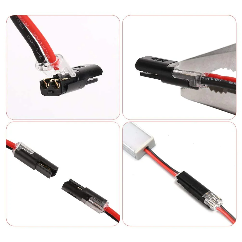 🏆Connecteur enfichable à double fil avec boucle de verrouillage