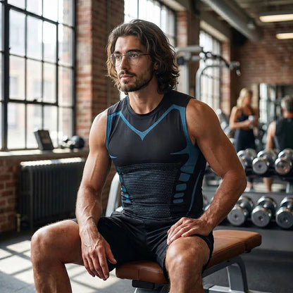 💪50% DE RÉDUCTION ! 🎉Gilet sculptant ionique Slimoly® – Compression et rafraîchissement – Remodelage du corps et sans manches – Invisible sous les vêtements 🕶️