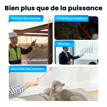 Stylo laser portable à positionnement multi-modes