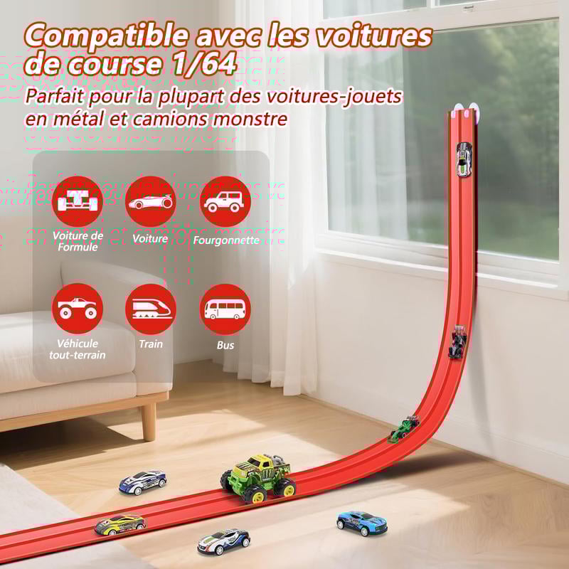 🎄🎁 Cadeau surprise de Noël 2025 : Piste de course flexible à faire soi-même 🚗✨
