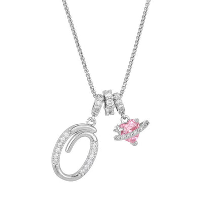 💖Dernier jour : 50 % de réduction ✨ Collier avec pendentif lettre de A à Z et trois breloques🎀