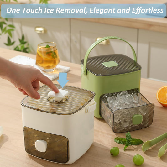 🧊Machine à glace portable avec couvercle et bac de rangement (48 glaçons)