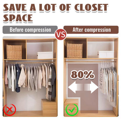 🔥Sac de rangement sous vide saisonnier pour doudoune suspendue