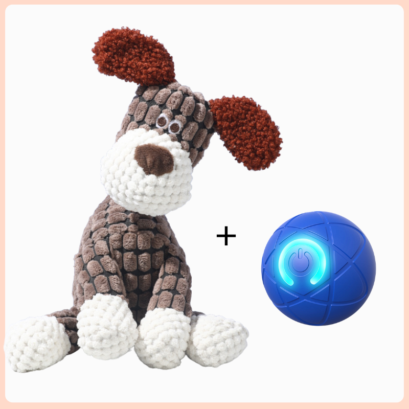 🐾 BALLE INTELLIGENTE POUR ANIMAUX DE COMPAGNIE À RÉBOND AUTOMATIQUE AVEC TÉLÉCOMMANDE — 3 modes interactifs | E-TPU résistant aux morsures | Rechargeable via USB-C 🎾