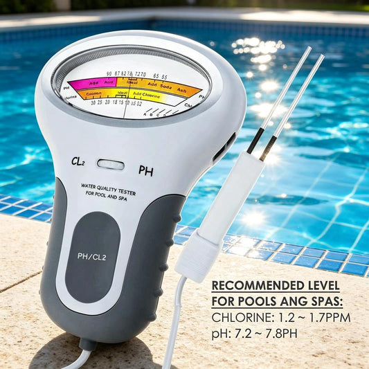 🔬💧 Testeur de pH et de chlore pour piscines – 50 % de réduction ! Mesure précise du pH et du taux de chlore de votre piscine : simple, rapide et fiable. 🔥🏊