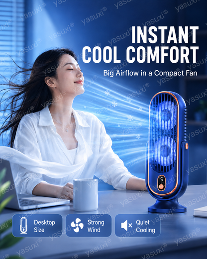Ventilateur de bureau portable avec 5 vitesses